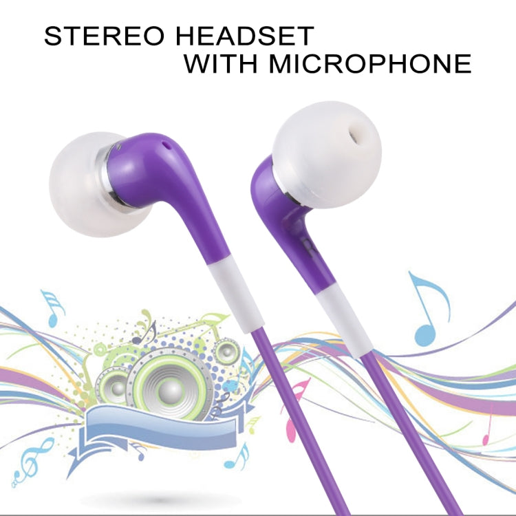 Double Color In-Ear 3.5mm Stereo Earphone With Volume Control and Mic