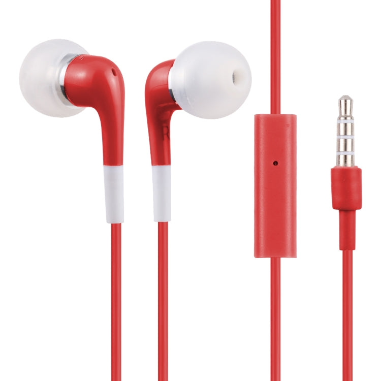 Double Color In-Ear 3.5mm Stereo Earphone With Volume Control and Mic
