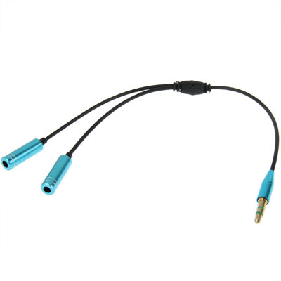 3.5mm Male to 2 Female Splitter Adapter Cable