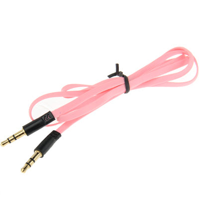 3.5mm Jack Noodle Style Earphone Cable for iPhone/ iPad/ iPod/ MP3, Length: 95cm