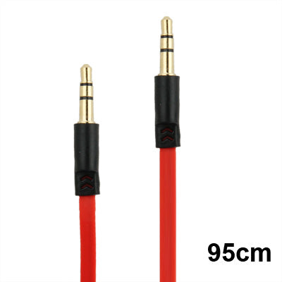 3.5mm Jack Noodle Style Earphone Cable for iPhone/ iPad/ iPod/ MP3, Length: 95cm