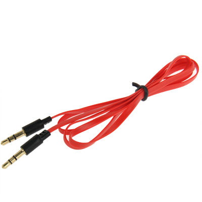 3.5mm Jack Noodle Style Earphone Cable for iPhone/ iPad/ iPod/ MP3, Length: 95cm