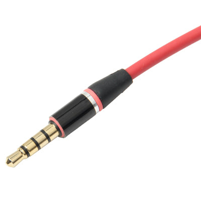 1.2m 3.5mm Jack Earphone Cable with Wired Control & Mic, For iPad, iPhone, Galaxy, Huawei, Xiaomi, LG, HTC and Other Smart Phones(Red)