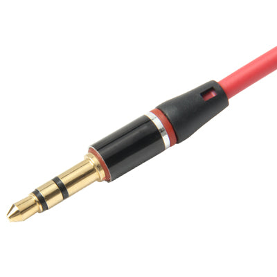 1.2m 3.5mm Jack Earphone Cable with Wired Control & Mic, For iPad, iPhone, Galaxy, Huawei, Xiaomi, LG, HTC and Other Smart Phones(Red)