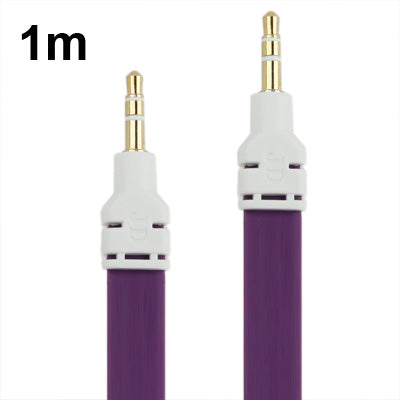 3.5mm Jack Noodles Style Earphone Cable for iPhone 5 / iPhone 4S & 4 / iPad/ iPod/ MP3, Length: 1m
