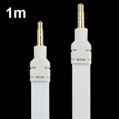 3.5mm Jack Noodles Style Earphone Cable for iPhone 5 / iPhone 4S & 4 / iPad/ iPod/ MP3, Length: 1m