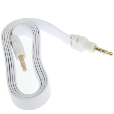 3.5mm Jack Noodles Style Earphone Cable for iPhone 5 / iPhone 4S & 4 / iPad/ iPod/ MP3, Length: 1m