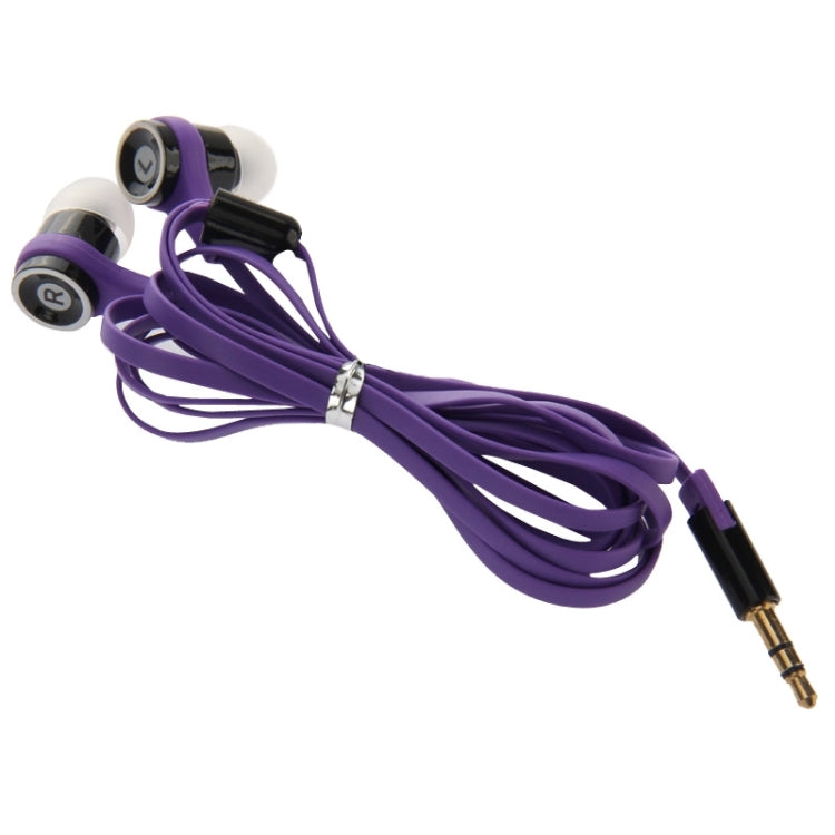 Noodle Style High Performance 3.5mm Jack In-Ear Earphone, Cable Length: about 1.1m