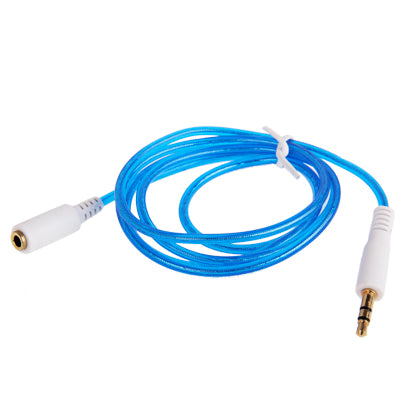3.5mm Gold Plated Male to Female Jack Earphone Extender Cable, Length: 1m