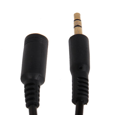 3.5mm Gold Plated Male to Female Jack Earphone Extender Cable, Length: 1m