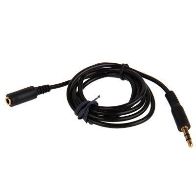 3.5mm Gold Plated Male to Female Jack Earphone Extender Cable, Length: 1m