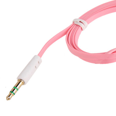 3.5mm Jack Noodle Style Earphone Cable for iPhone/ iPad/ iPod/ MP3, Length: 1m