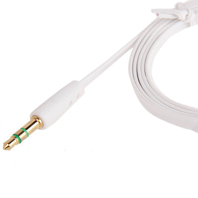 3.5mm Jack Noodle Style Earphone Cable for iPhone/ iPad/ iPod/ MP3, Length: 1m