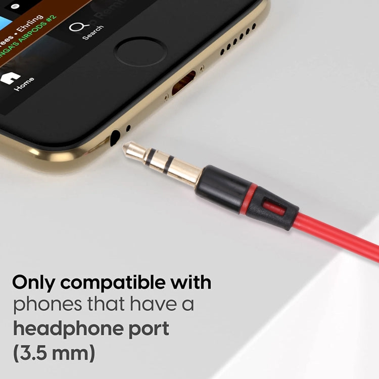 Original  Aux Audio Cable 3.5mm Male to Male, Compatible with Phones, Tablets, Headphones, MP3 Player, Car/Home Stereo & More(Red)