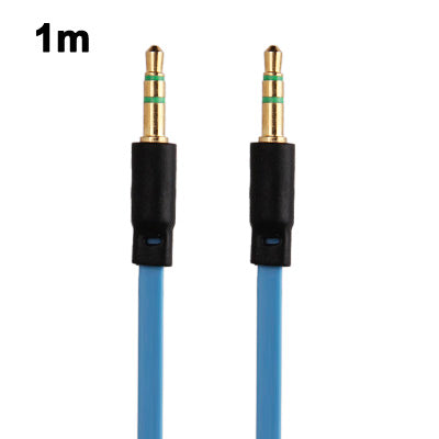 3.5mm Jack Noodle Style Earphone Cable for iPhone/ iPad/ iPod/ MP3, Length: 1m