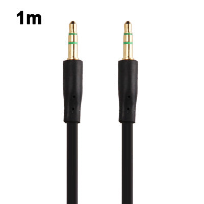 3.5mm Jack Noodle Style Earphone Cable for iPhone/ iPad/ iPod/ MP3, Length: 1m