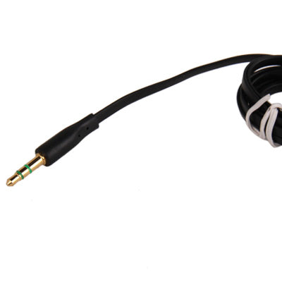 3.5mm Jack Noodle Style Earphone Cable for iPhone/ iPad/ iPod/ MP3, Length: 1m