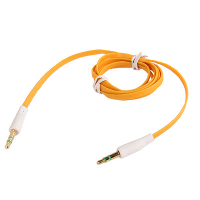 3.5mm Jack Noodle Style Earphone Cable for iPhone/ iPad/ iPod/ MP3, Length: 1m