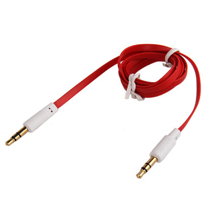3.5mm Jack Noodle Style Earphone Cable for iPhone/ iPad/ iPod/ MP3, Length: 1m