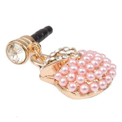 Fashion Diamond Handbag Style Earphone Anti-dust Plug for iPhone 4S / 4 / iPod / iPad