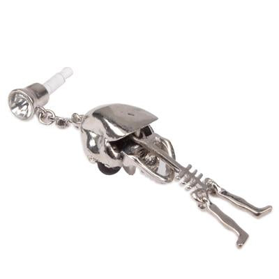 Fashion Diamond Skeleton Style Earphone Anti-dust Plug for iPhone 4S / 4 / iPod / iPad