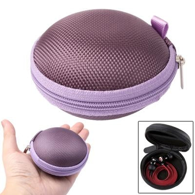 Grid Style Carrying Bag Box for Headphone / Earphone