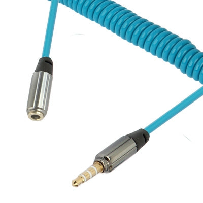 3.5mm Male to Female Jack Coiled Earphone Cable, Length: 15cm - 150cm
