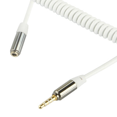 3.5mm Male to Female Jack Coiled Earphone Cable, Length: 15cm - 150cm