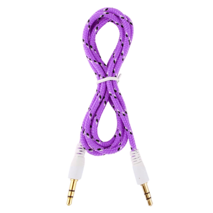 1m Nylon Netting Style 3.5mm Jack Earphone Cable, For iPad, iPhone, Galaxy, Huawei, Xiaomi, LG, HTC and Other Smart Phones