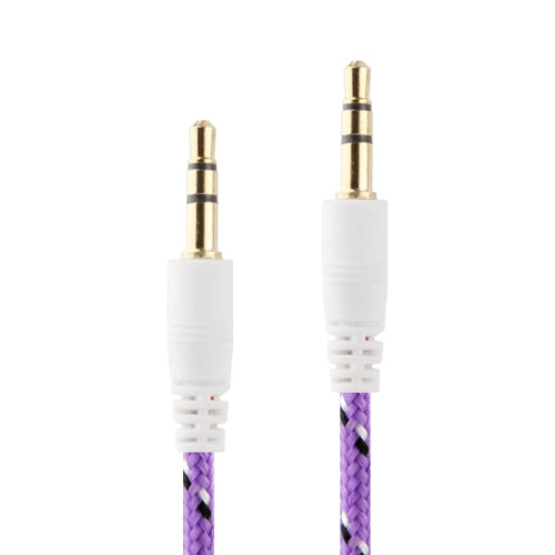 1m Nylon Netting Style 3.5mm Jack Earphone Cable, For iPad, iPhone, Galaxy, Huawei, Xiaomi, LG, HTC and Other Smart Phones