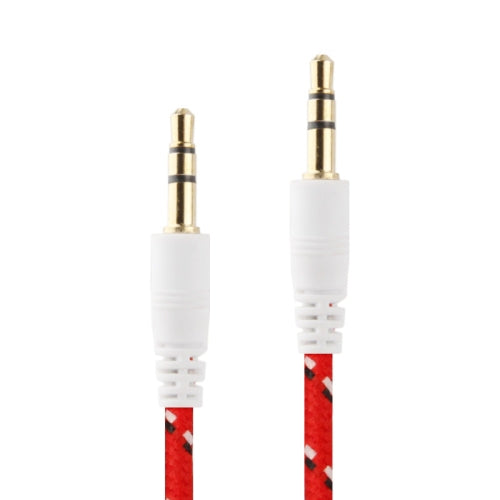 1m Nylon Netting Style 3.5mm Jack Earphone Cable, For iPad, iPhone, Galaxy, Huawei, Xiaomi, LG, HTC and Other Smart Phones