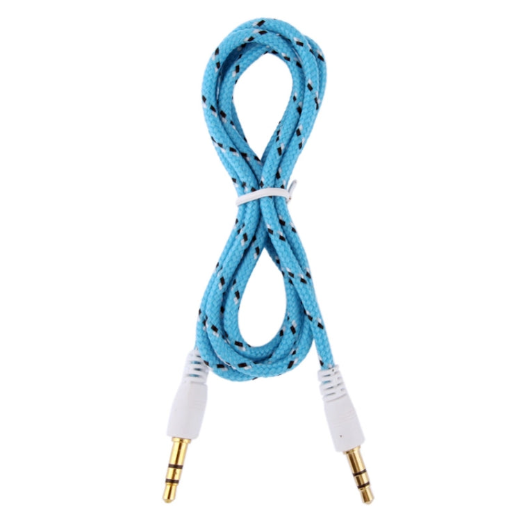 1m Nylon Netting Style 3.5mm Jack Earphone Cable, For iPad, iPhone, Galaxy, Huawei, Xiaomi, LG, HTC and Other Smart Phones
