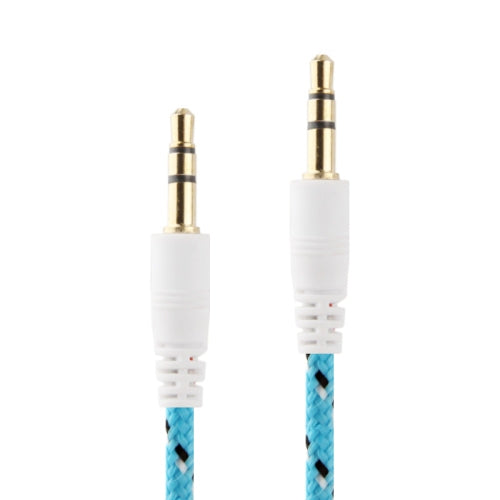 1m Nylon Netting Style 3.5mm Jack Earphone Cable, For iPad, iPhone, Galaxy, Huawei, Xiaomi, LG, HTC and Other Smart Phones