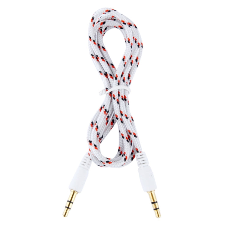 1m Nylon Netting Style 3.5mm Jack Earphone Cable, For iPad, iPhone, Galaxy, Huawei, Xiaomi, LG, HTC and Other Smart Phones