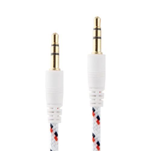 1m Nylon Netting Style 3.5mm Jack Earphone Cable, For iPad, iPhone, Galaxy, Huawei, Xiaomi, LG, HTC and Other Smart Phones