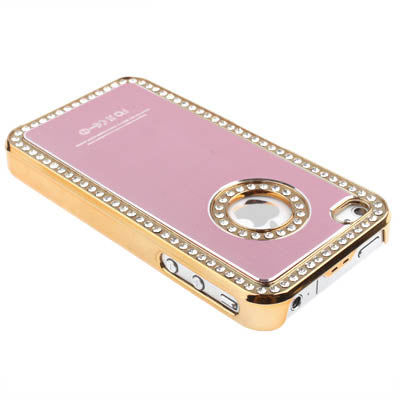 Border Diamond Style Plastic Case for iPhone 4 & 4S,
