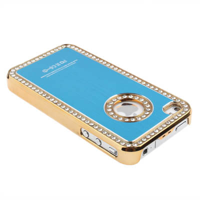Border Diamond Style Plastic Case for iPhone 4 & 4S,