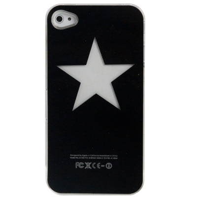 Five-Pointed Star Protective Backside Caller Signal Flashing Case for iPhone 4 & 4S (Original Version)