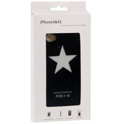 Five-Pointed Star Protective Backside Caller Signal Flashing Case for iPhone 4 & 4S (Original Version)