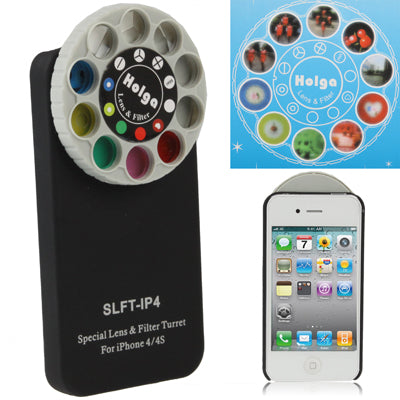 HOLGA Special Lens & Filter Turret Case Cover SLFT-IP4 for iPhone 4 & 4S