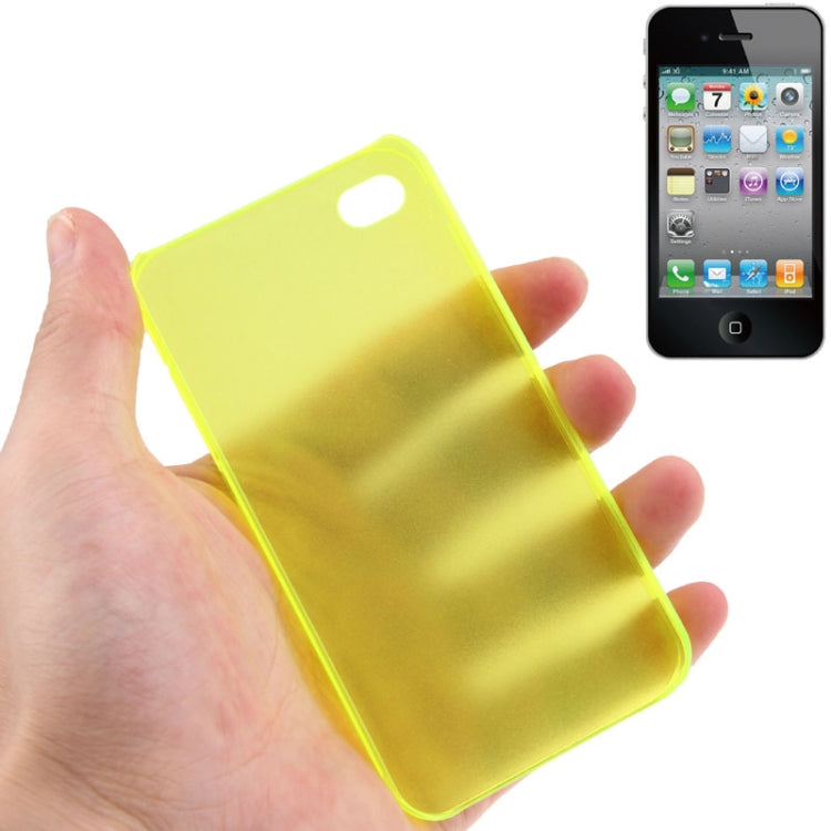 0.5mm Ultra Thin Scrub Plastic Case for iPhone 4 & 4S