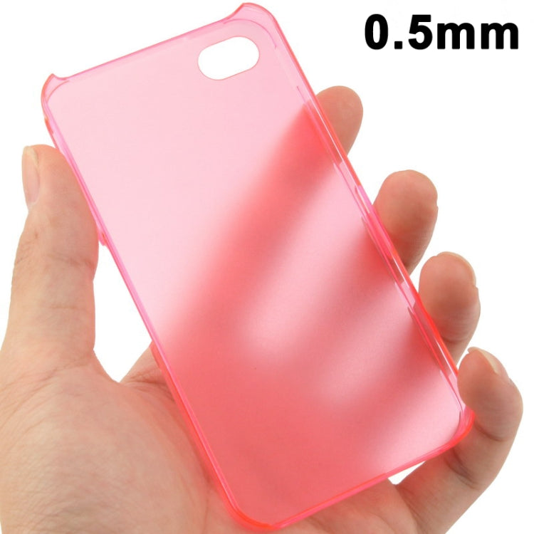 0.5mm Ultra Thin Scrub Plastic Case for iPhone 4 & 4S