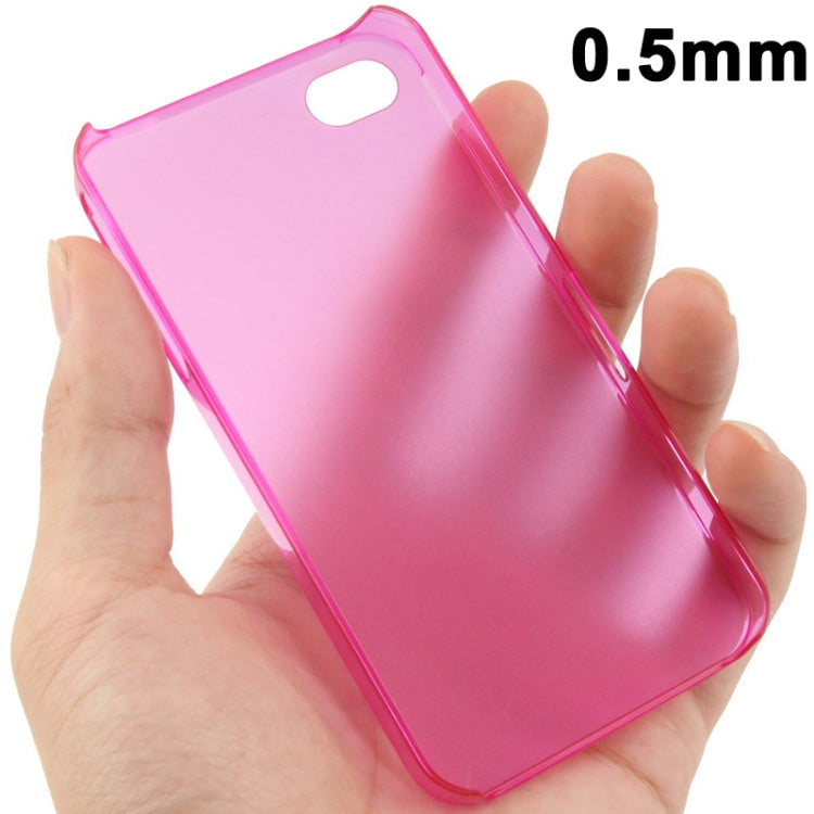 0.5mm Ultra Thin Scrub Plastic Case for iPhone 4 & 4S