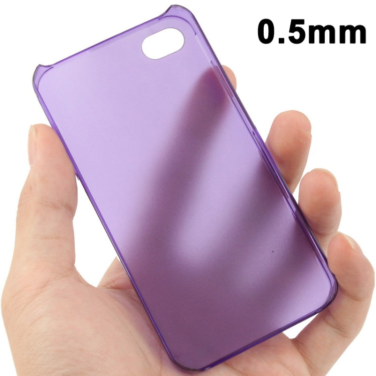 0.5mm Ultra Thin Scrub Plastic Case for iPhone 4 & 4S
