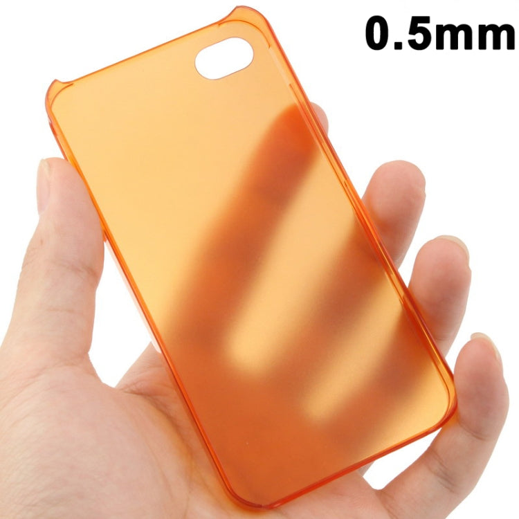 0.5mm Ultra Thin Scrub Plastic Case for iPhone 4 & 4S