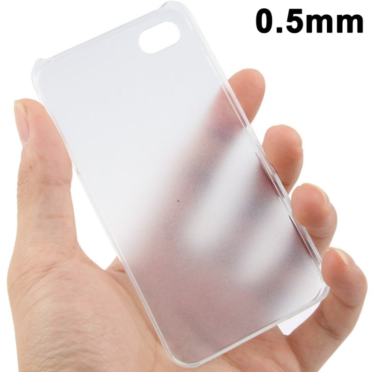 0.5mm Ultra Thin Scrub Plastic Case for iPhone 4 & 4S
