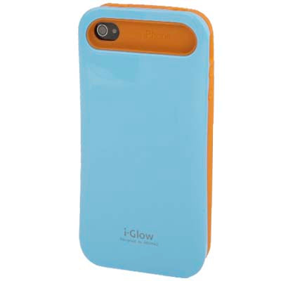 Smooth Surface (Plastic + Fluorescent Effect Silicone) Case for iPhone 4 & 4S