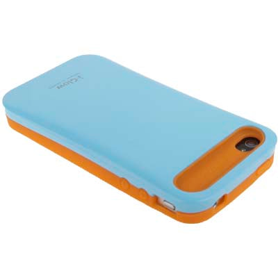 Smooth Surface (Plastic + Fluorescent Effect Silicone) Case for iPhone 4 & 4S