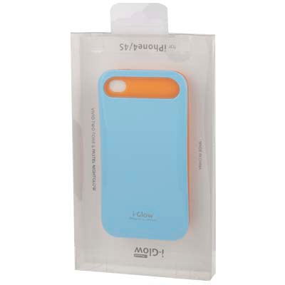 Smooth Surface (Plastic + Fluorescent Effect Silicone) Case for iPhone 4 & 4S