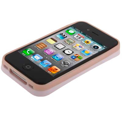 Smooth Surface (Plastic + Fluorescent Effect Silicone) Case for iPhone 4 & 4S